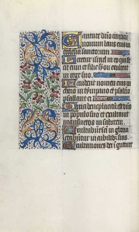 Book of Hours (Use of Rouen): fol. 45v, c. 1470. Master of the Geneva Latini (French, active Rouen, 1460-80). Ink, tempera, and gold on vellum; codex: 19.5 x 13.1 cm (7 11/16 x 5 3/16 in.)