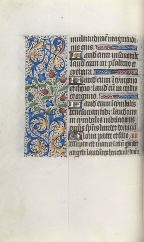 Book of Hours (Use of Rouen): fol. 46v, c. 1470. Master of the Geneva Latini (French, active Rouen, 1460-80). Ink, tempera, and gold on vellum; codex: 19.5 x 13.1 cm (7 11/16 x 5 3/16 in.)