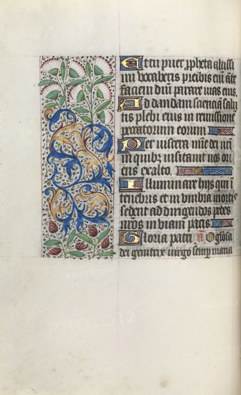 Book of Hours (Use of Rouen): fol. 48v, c. 1470. Master of the Geneva Latini (French, active Rouen, 1460-80). Ink, tempera, and gold on vellum; codex: 19.5 x 13.1 cm (7 11/16 x 5 3/16 in.)