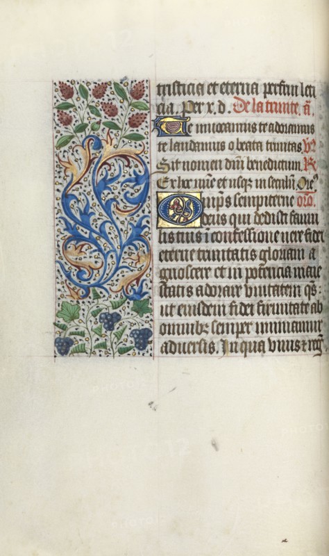 Book of Hours (Use of Rouen): fol. 49v, c. 1470. Master of the Geneva Latini (French, active Rouen, 1460-80). Ink, tempera, and gold on vellum; codex: 19.5 x 13.1 cm (7 11/16 x 5 3/16 in.).