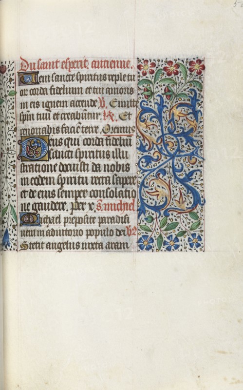 Book of Hours (Use of Rouen): fol. 50r, c. 1470. Master of the Geneva Latini (French, active Rouen, 1460-80). Ink, tempera, and gold on vellum; codex: 19.5 x 13.1 cm (7 11/16 x 5 3/16 in.)