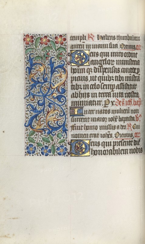 Book of Hours (Use of Rouen): fol. 50v, c. 1470. Master of the Geneva Latini (French, active Rouen, 1460-80). Ink, tempera, and gold on vellum; codex: 19.5 x 13.1 cm (7 11/16 x 5 3/16 in.)