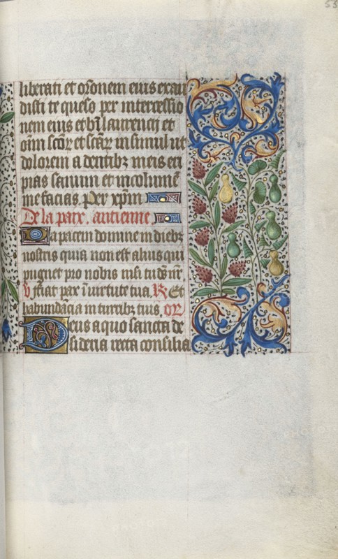 Book of Hours (Use of Rouen): fol. 55r, c. 1470. Master of the Geneva Latini (French, active Rouen, 1460-80). Ink, tempera, and gold on vellum; codex: 19.5 x 13.1 cm (7 11/16 x 5 3/16 in.)