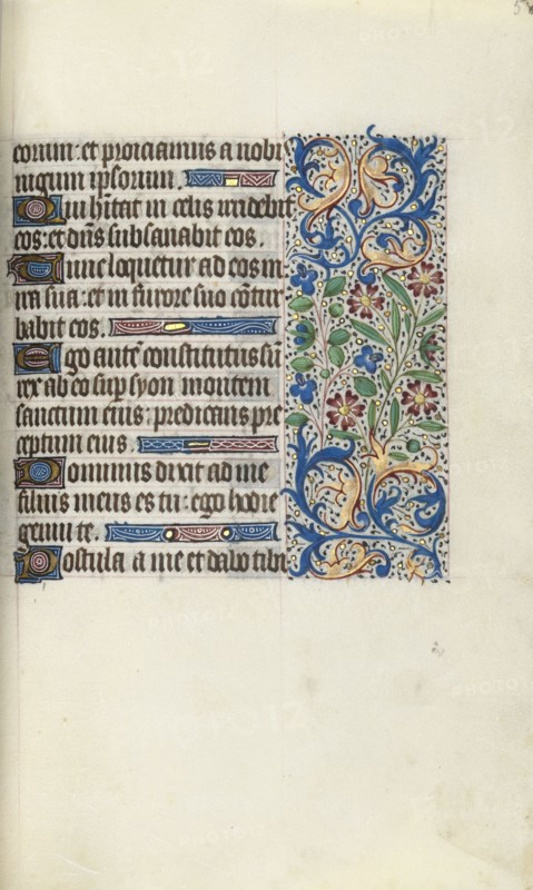 Book of Hours (Use of Rouen): fol. 58r, c. 1470. Master of the Geneva Latini (French, active Rouen, 1460-80). Ink, tempera, and gold on vellum; codex: 19.5 x 13.1 cm (7 11/16 x 5 3/16 in.).