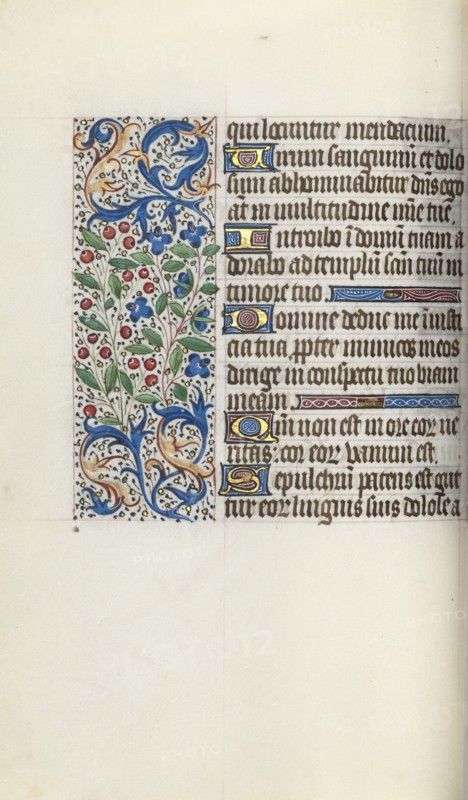 Book of Hours (Use of Rouen): fol. 52v, c. 1470. Master of the Geneva Latini (French, active Rouen, 1460-80). Ink, tempera, and gold on vellum; codex: 19.5 x 13.1 cm (7 11/16 x 5 3/16 in.)