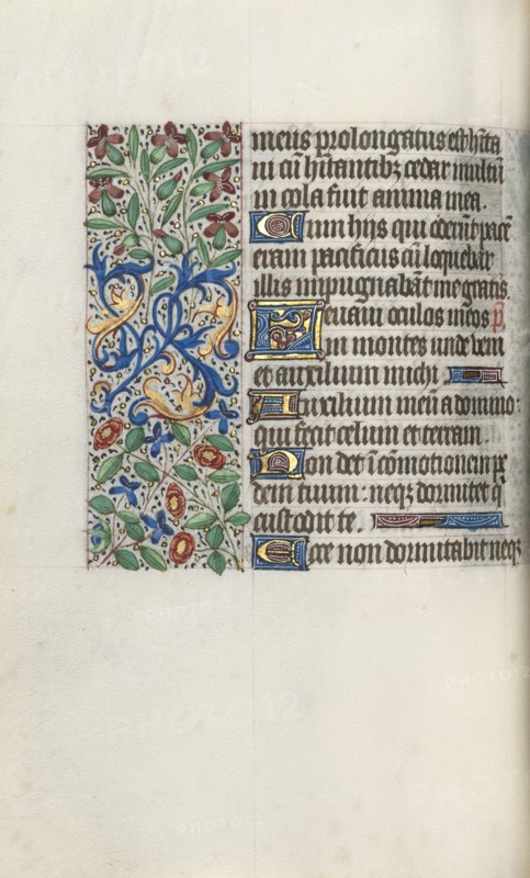 Book of Hours (Use of Rouen): fol. 61v, c. 1470. Master of the Geneva Latini (French, active Rouen, 1460-80). Ink, tempera, and gold on vellum; codex: 19.5 x 13.1 cm (7 11/16 x 5 3/16 in.).