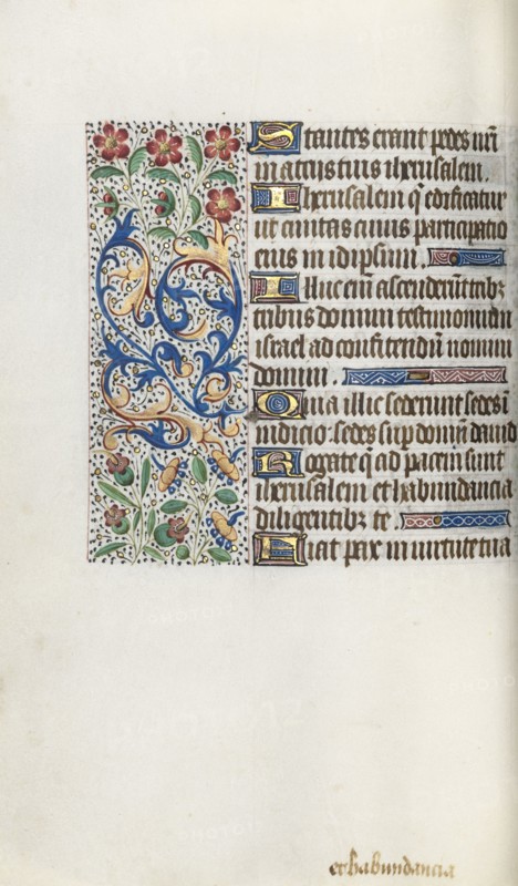 Book of Hours (Use of Rouen): fol. 62v, c. 1470. Master of the Geneva Latini (French, active Rouen, 1460-80). Ink, tempera, and gold on vellum; codex: 19.5 x 13.1 cm (7 11/16 x 5 3/16 in.).