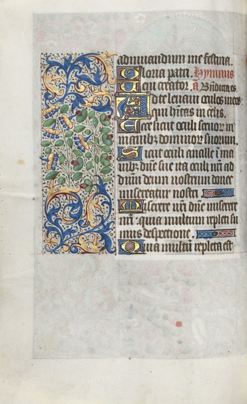 Book of Hours (Use of Rouen): fol. 64v, c. 1470. Master of the Geneva Latini (French, active Rouen, 1460-80). Ink, tempera, and gold on vellum; codex: 19.5 x 13.1 cm (7 11/16 x 5 3/16 in.)