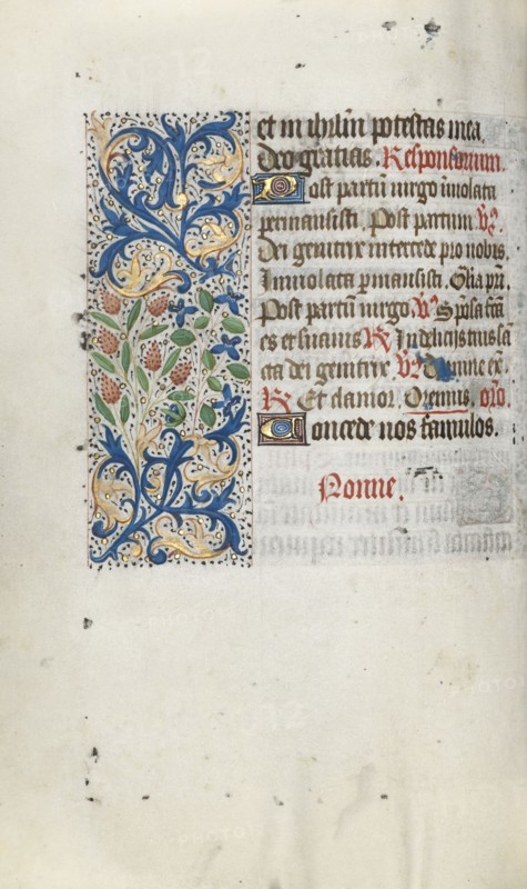 Book of Hours (Use of Rouen): fol. 66v, c. 1470. Master of the Geneva Latini (French, active Rouen, 1460-80). Ink, tempera, and gold on vellum; codex: 19.5 x 13.1 cm (7 11/16 x 5 3/16 in.).