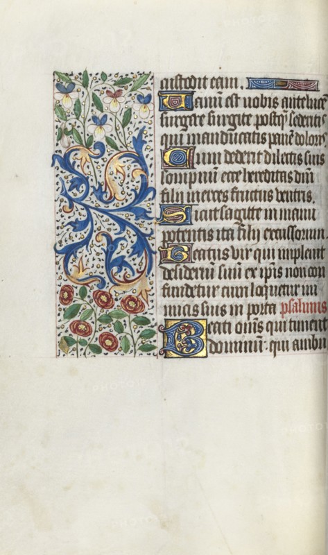Book of Hours (Use of Rouen): fol. 68v, c. 1470. Master of the Geneva Latini (French, active Rouen, 1460-80). Ink, tempera, and gold on vellum; codex: 19.5 x 13.1 cm (7 11/16 x 5 3/16 in.)