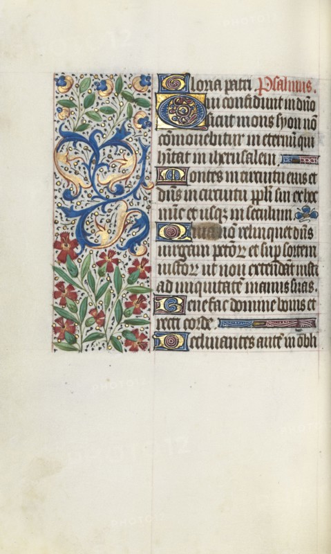 Book of Hours (Use of Rouen): fol. 71v, c. 1470. Master of the Geneva Latini (French, active Rouen, 1460-80). Ink, tempera, and gold on vellum; codex: 19.5 x 13.1 cm (7 11/16 x 5 3/16 in.)