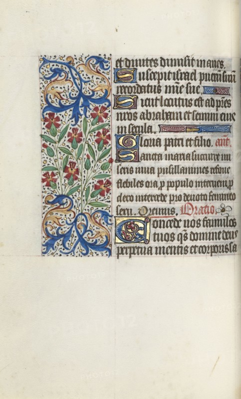 Book of Hours (Use of Rouen): fol. 74v, c. 1470. Master of the Geneva Latini (French, active Rouen, 1460-80). Ink, tempera, and gold on vellum; codex: 19.5 x 13.1 cm (7 11/16 x 5 3/16 in.).