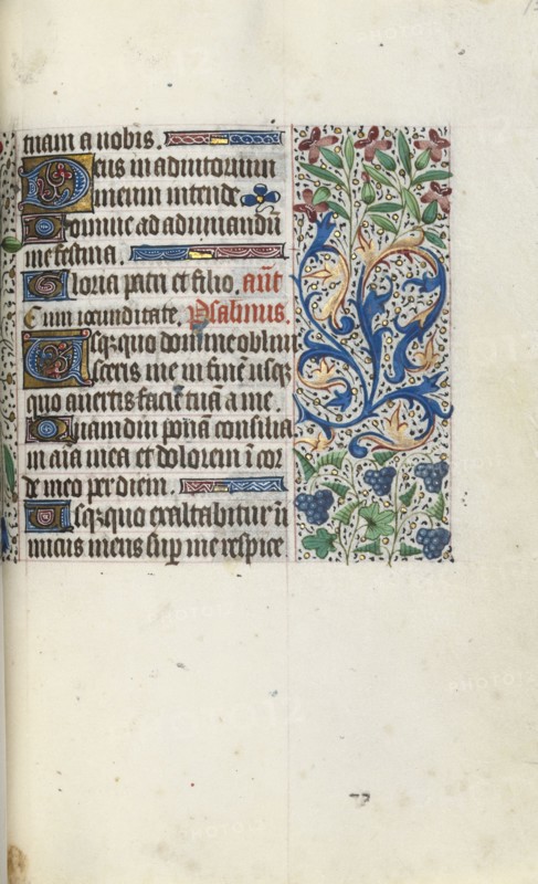 Book of Hours (Use of Rouen): fol. 75r, c. 1470. Master of the Geneva Latini (French, active Rouen, 1460-80). Ink, tempera, and gold on vellum; codex: 19.5 x 13.1 cm (7 11/16 x 5 3/16 in.).