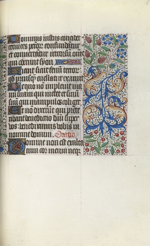 Book of Hours (Use of Rouen): fol. 77r, c. 1470. Master of the Geneva Latini (French, active Rouen, 1460-80). Ink, tempera, and gold on vellum; codex: 19.5 x 13.1 cm (7 11/16 x 5 3/16 in.)