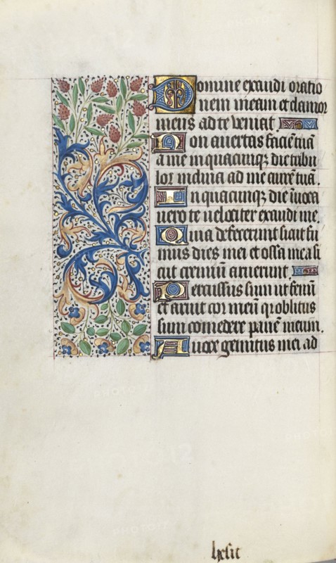 Book of Hours (Use of Rouen): fol. 87v, c. 1470. Master of the Geneva Latini (French, active Rouen, 1460-80). Ink, tempera, and gold on vellum; codex: 19.5 x 13.1 cm (7 11/16 x 5 3/16 in.)