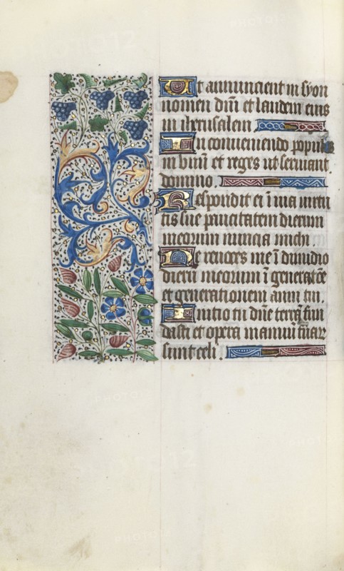 Book of Hours (Use of Rouen): fol. 89v, c. 1470. Master of the Geneva Latini (French, active Rouen, 1460-80). Ink, tempera, and gold on vellum; codex: 19.5 x 13.1 cm (7 11/16 x 5 3/16 in.).