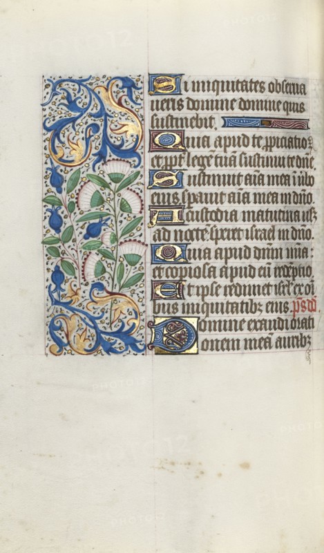 Book of Hours (Use of Rouen): fol. 90v, c. 1470. Master of the Geneva Latini (French, active Rouen, 1460-80). Ink, tempera, and gold on vellum; codex: 19.5 x 13.1 cm (7 11/16 x 5 3/16 in.)