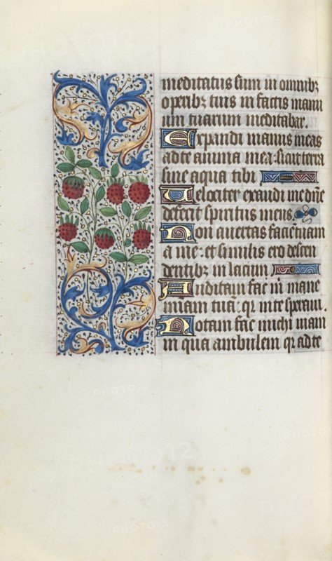 Book of Hours (Use of Rouen): fol. 91v, c. 1470. Master of the Geneva Latini (French, active Rouen, 1460-80). Ink, tempera, and gold on vellum; codex: 19.5 x 13.1 cm (7 11/16 x 5 3/16 in.).