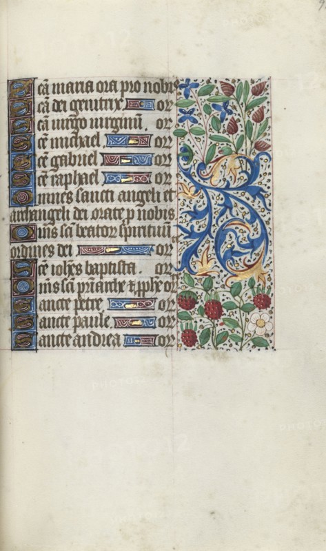 Book of Hours (Use of Rouen): fol. 93r, c. 1470. Master of the Geneva Latini (French, active Rouen, 1460-80). Ink, tempera, and gold on vellum; codex: 19.5 x 13.1 cm (7 11/16 x 5 3/16 in.).