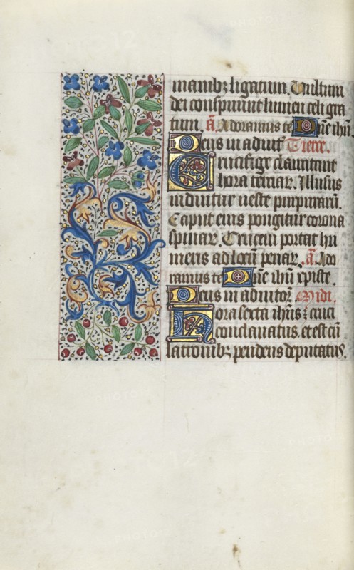 Book of Hours (Use of Rouen): fol. 97v, c. 1470. Master of the Geneva Latini (French, active Rouen, 1460-80). Ink, tempera, and gold on vellum; codex: 19.5 x 13.1 cm (7 11/16 x 5 3/16 in.).