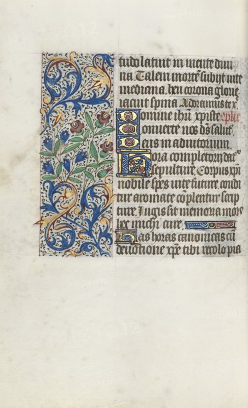 Book of Hours (Use of Rouen): fol. 98v, c. 1470. Master of the Geneva Latini (French, active Rouen, 1460-80). Ink, tempera, and gold on vellum; codex: 19.5 x 13.1 cm (7 11/16 x 5 3/16 in.).