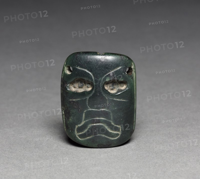 Mask, 1200-300 BC. Mexico, Olmec, 1200-300 BC. Jade; overall: 3.9 x 4.7 cm (1 9/16 x 1 7/8 in.).