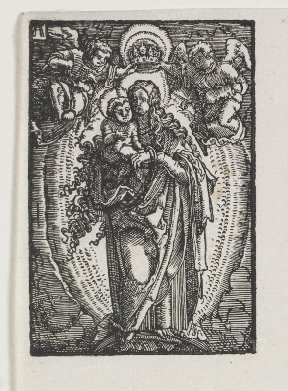 The Fall and Redemption of Man:  The Virgin as Queen of Heaven, c. 1513. Albrecht Altdorfer (German, c. 1480-1538). Woodcut