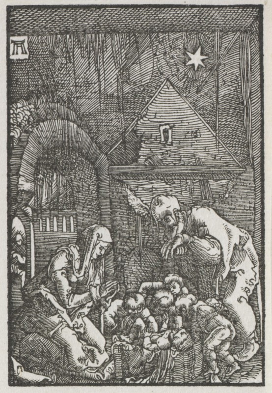 The Fall and Redemption of Man:  The Nativity, c. 1515. Albrecht Altdorfer (German, c. 1480-1538). Woodcut