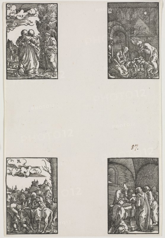 The Fall and Redemption of Man, c. 1515. Albrecht Altdorfer (German, c. 1480-1538). Woodcut