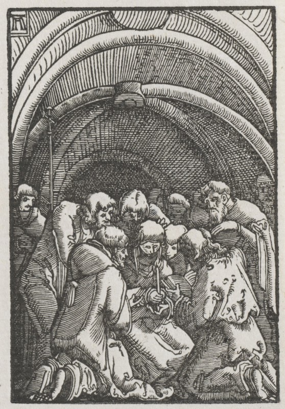The Fall and Redemption of Man:  The Death of the Virgin, c. 1515. Albrecht Altdorfer (German, c. 1480-1538). Woodcut