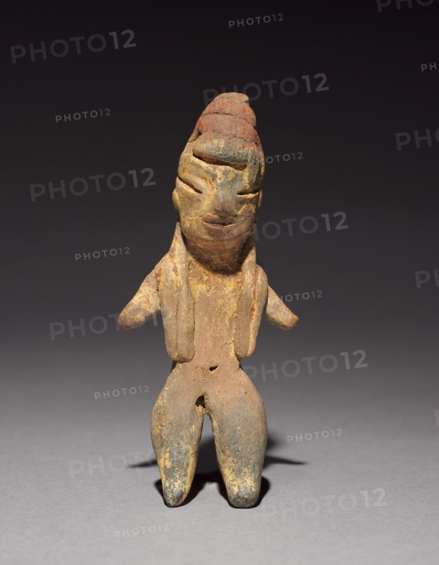 Archaic Figurine, c. 1200-900 BC. Central Mexico, Tlatilco, 12th-9th century BC. Earthenware with pigment; overall: 8.2 cm (3 1/4 in.).