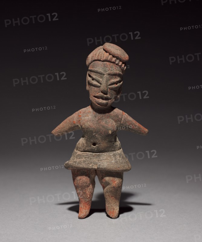 Archaic Figurine, c. 1200-900 BC. Central Mexico, Tlatilco, 12th-9th century BC. Earthenware with pigment; overall: 8.8 cm (3 7/16 in.).