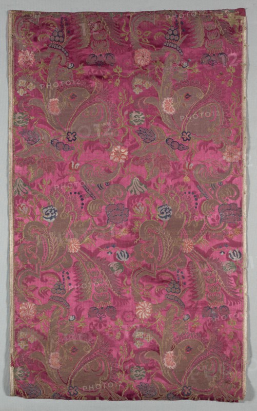 Lengths of Textile, c. 1700. France or Italy, early 18th century, period of Louis XIV (1643-1715). Brocade; silk, gold and silver threads; average: 57.2 x 108 cm (22 1/2 x 42 1/2 in.)
