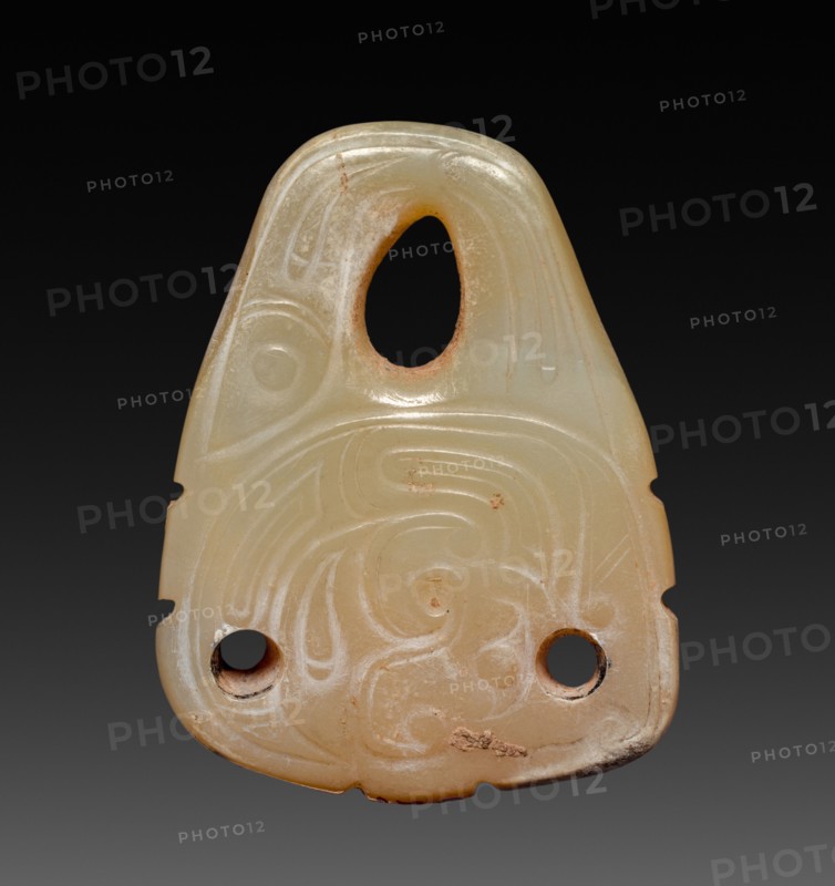Pendant with Coiled Dragon and Fish, 10th-9th Century BC. China, Western Zhou dynasty (c. 1046-771 BC). Jade; overall: 3.2 cm (1 1/4 in.).