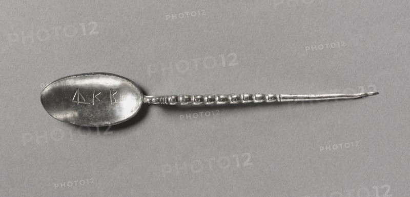 Spoon, 300s. Byzantium, Syria?, early Byzantine period, 4th century. Silver; overall: 15 cm (5 7/8 in.)
