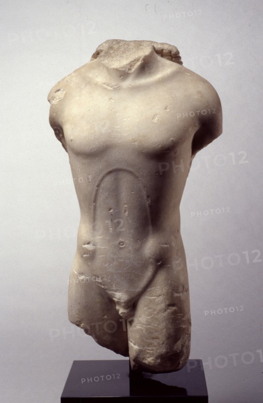 Kouros, 2nd quarter 6th Century BC. Greece, 2nd quarter 6th Century BC. Marble; overall: 62.5 cm (24 5/8 in.).