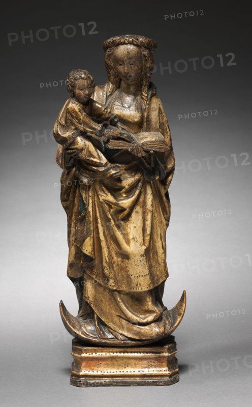 Virgin and Child, c. 1510-1515. South Netherlands, Malines, 16th century. Painted and gilded walnut; without base: 43.5 x 15.9 cm (17 1/8 x 6 1/4 in.)