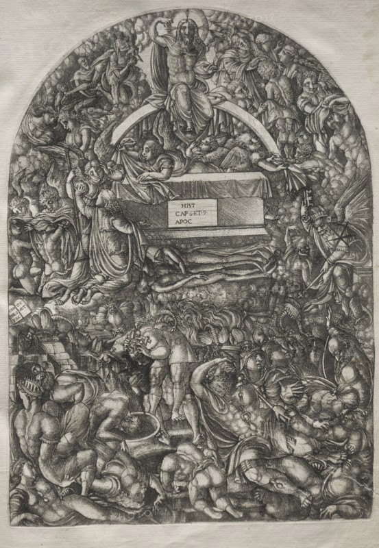 The Apocalypse:  A Star Falls and Makes Hell to Open, 1546-1556. Jean Duvet (French, 1485-1561). Engraving