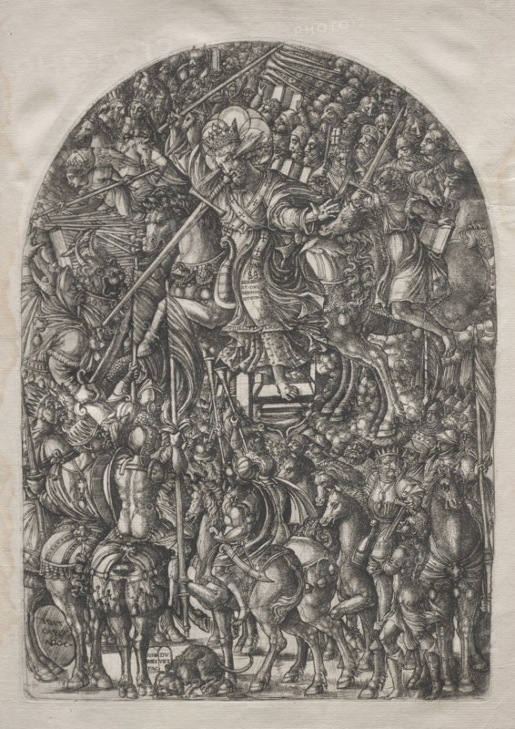 The Apocalypse:  Christ Mounted on a White Horse, 1546-1556. Jean Duvet (French, 1485-1561). Engraving