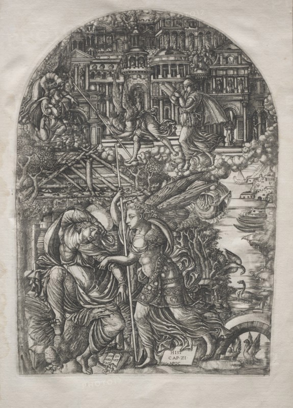 The Apocalypse:  The Angel Shows St. John the New Jerusalem, 1546-1556. Jean Duvet (French, 1485-1561). Engraving