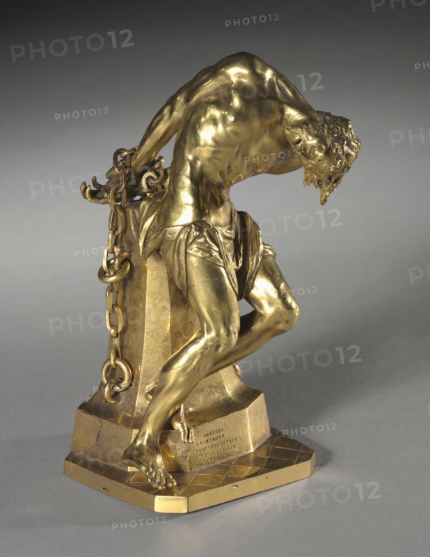 Christ at the Column, 1756. Johann Baptist Hagenauer (Austrian, 1732-1810). Gilt bronze; overall: 19.6 x 10.2 x 11.3 cm (7 11/16 x 4 x 4 7/16 in.).