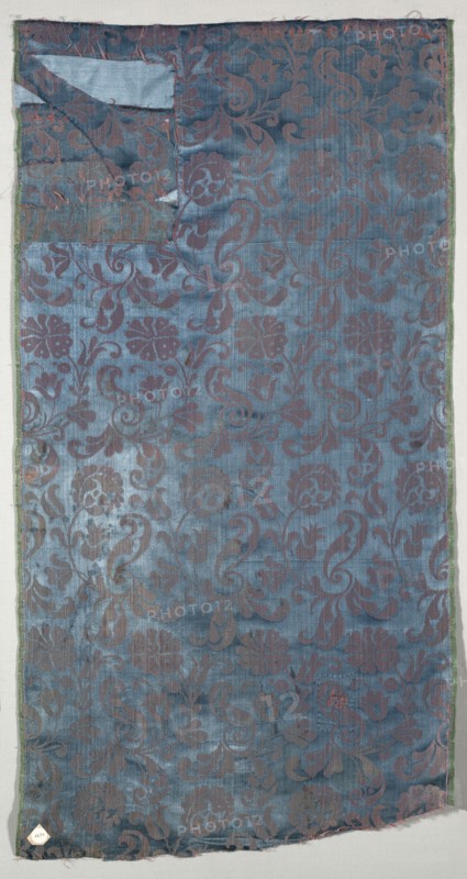 Length of Silk Damask, late 1600s - early 1700s. Italy, late 17th - early 18th century. Damask, silk; average: 107 x 55.9 cm (42 1/8 x 22 in.)