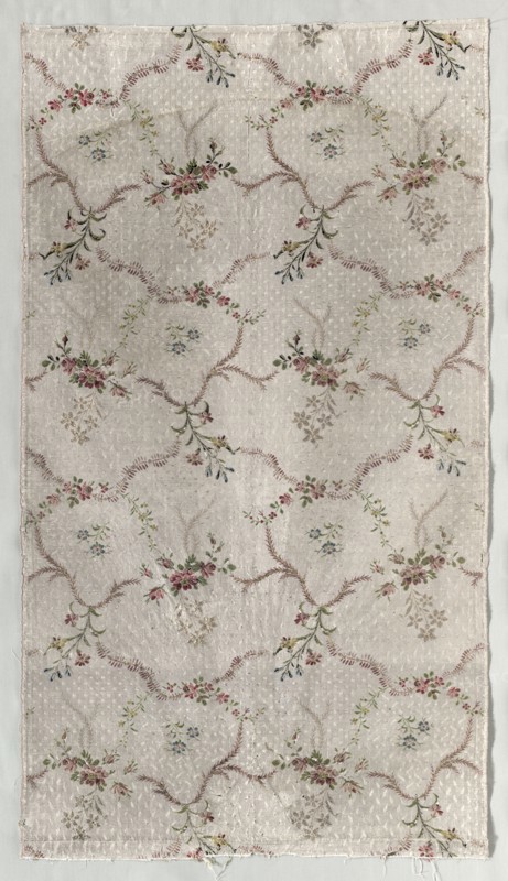 Length of Textile, 1723-1774. France, 18th century, Period of Louis XV (1723-1774). Plain twill, brocaded; silk; overall: 99.1 x 54 cm (39 x 21 1/4 in.).