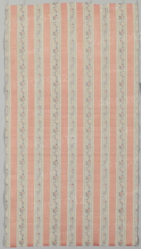 Length of Silk, 1774-1793. France, 18th century, Period of Louis XVI (1774-1793). Taffeta, warp-patterned; silk; overall: 101.6 x 54.6 cm (40 x 21 1/2 in.)