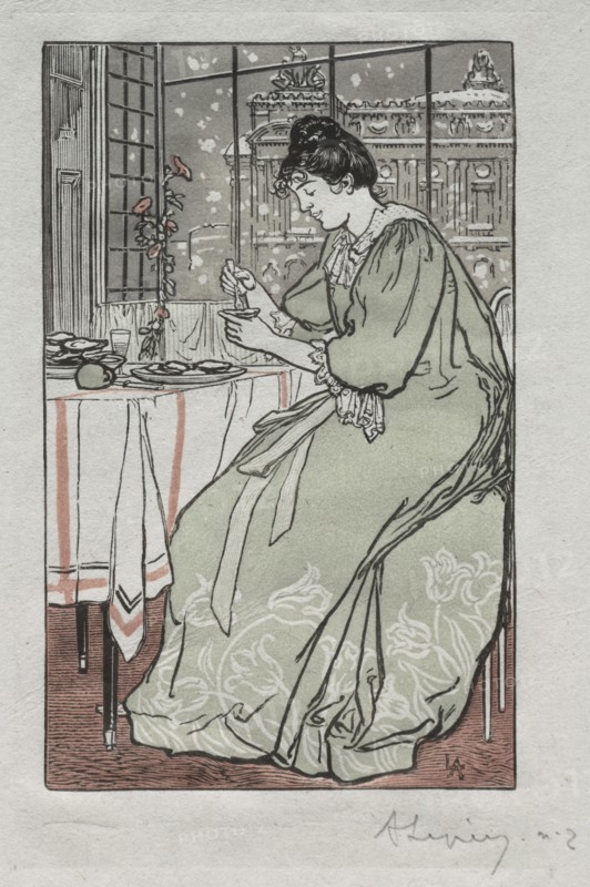 Paris Almanac, 1897:  Winter, 1897. Auguste Louis Lepère (French, 1849-1918). Wood engraving