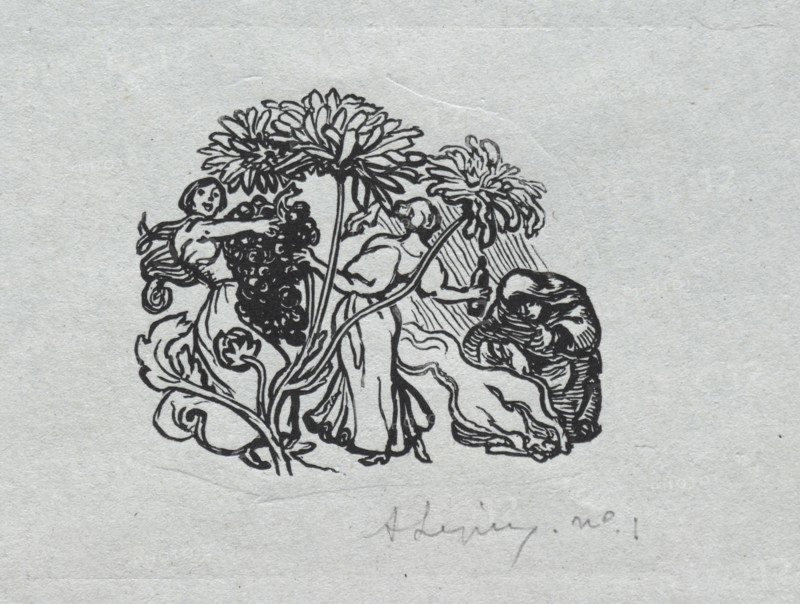 Paris Almanac, 1897:  Tail-piece, Autumn, 1897. Auguste Louis Lepère (French, 1849-1918). Wood engraving