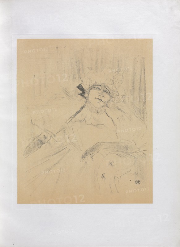 Yvette Guilbert-English Series:  Chanson ancienne, 1898. Henri de Toulouse-Lautrec (French, 1864-1901). Lithograph