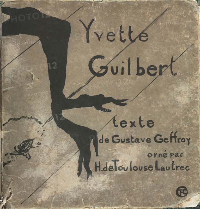 Yvette Guilbert-French Series:  Cover, 1894. Henri de Toulouse-Lautrec (French, 1864-1901). Lithograph
