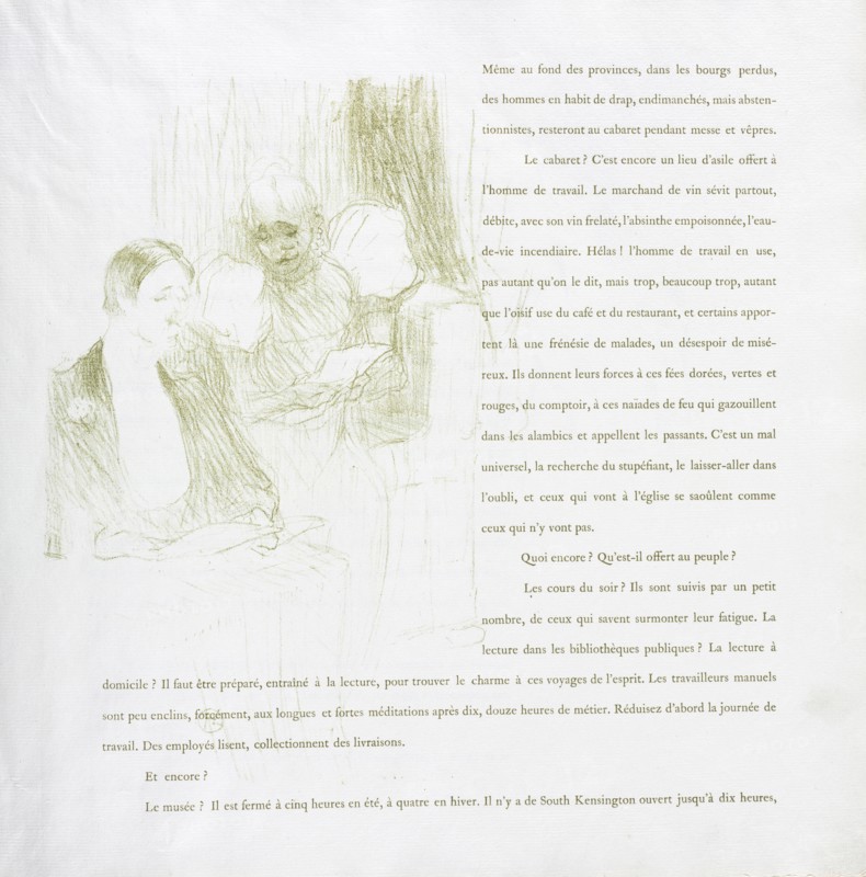 Yvette Guilbert-French Series:  No. 8, 1894. Henri de Toulouse-Lautrec (French, 1864-1901). Lithograph