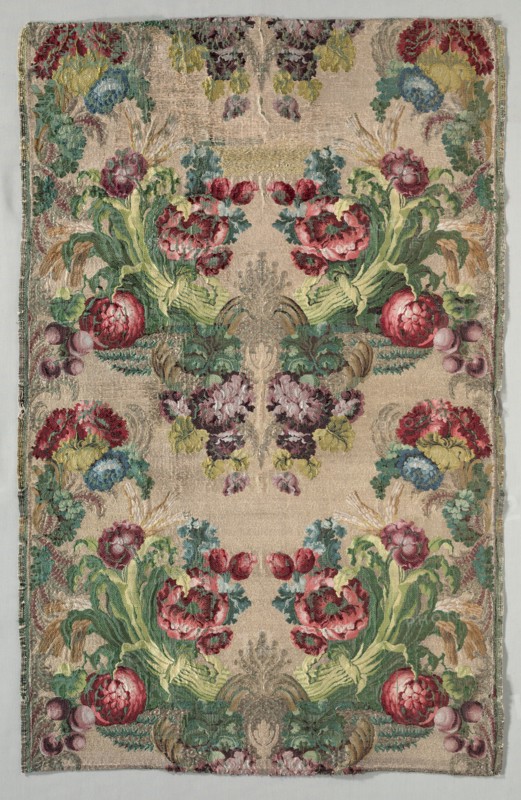 Lengths of Textile, 1700s. Italy, 18th century. Brocade; silk and metal; average: 83.3 x 53.7 cm (32 13/16 x 21 1/8 in.)